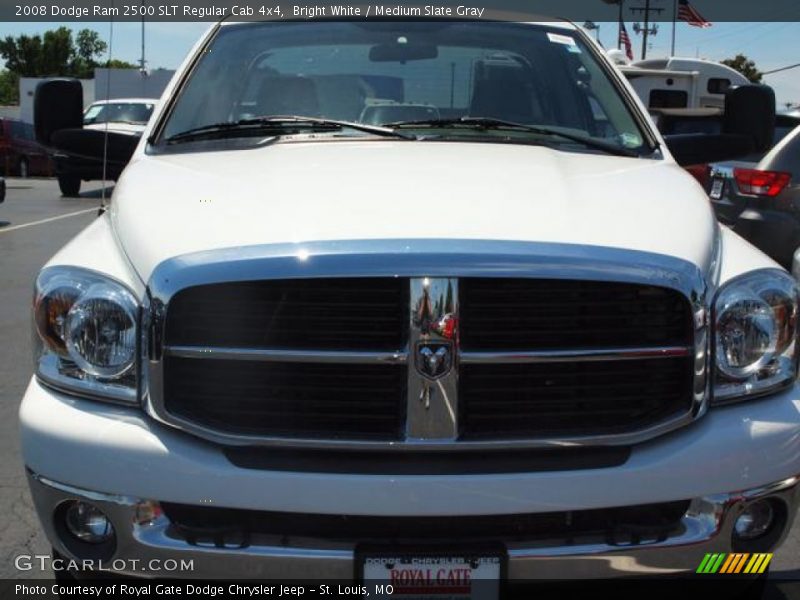 Bright White / Medium Slate Gray 2008 Dodge Ram 2500 SLT Regular Cab 4x4