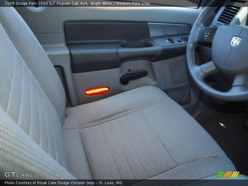 Bright White / Medium Slate Gray 2008 Dodge Ram 2500 SLT Regular Cab 4x4