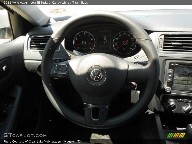 Candy White / Titan Black 2012 Volkswagen Jetta SE Sedan