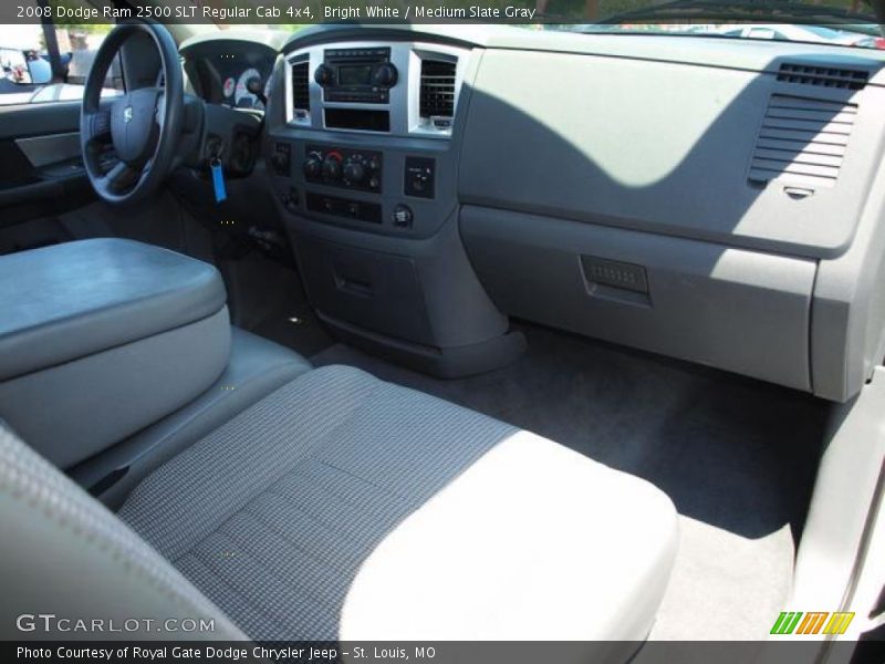 Bright White / Medium Slate Gray 2008 Dodge Ram 2500 SLT Regular Cab 4x4