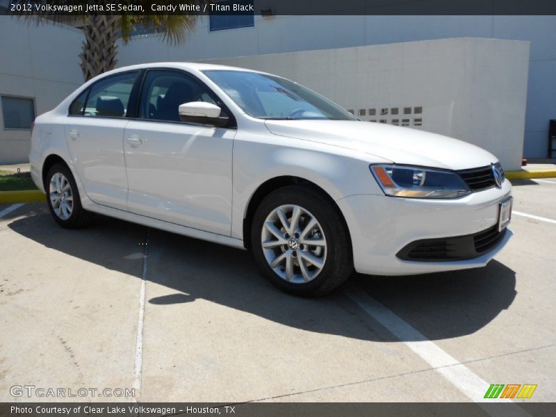Candy White / Titan Black 2012 Volkswagen Jetta SE Sedan