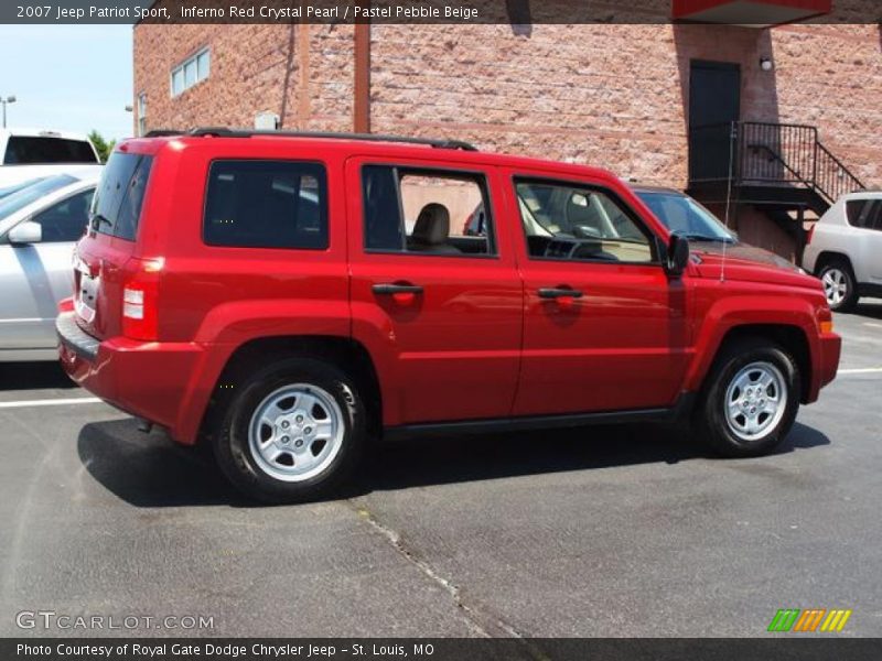 Inferno Red Crystal Pearl / Pastel Pebble Beige 2007 Jeep Patriot Sport