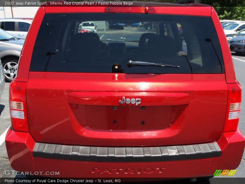 Inferno Red Crystal Pearl / Pastel Pebble Beige 2007 Jeep Patriot Sport