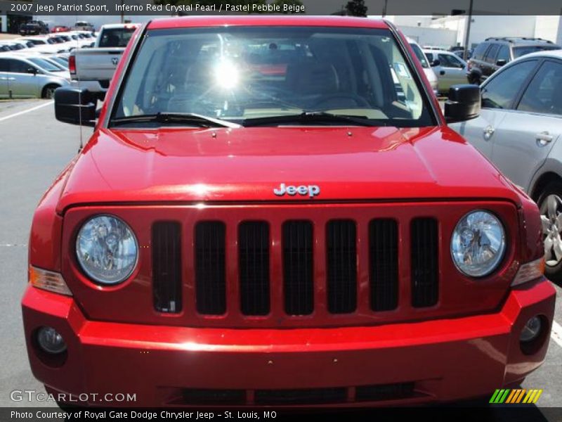 Inferno Red Crystal Pearl / Pastel Pebble Beige 2007 Jeep Patriot Sport