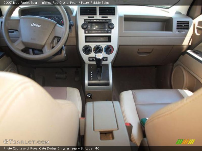 Inferno Red Crystal Pearl / Pastel Pebble Beige 2007 Jeep Patriot Sport