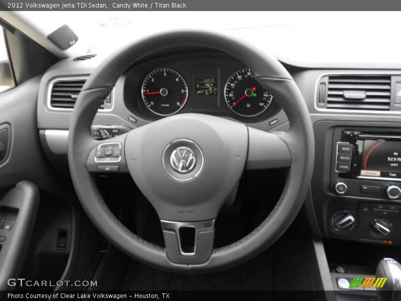 Candy White / Titan Black 2012 Volkswagen Jetta TDI Sedan