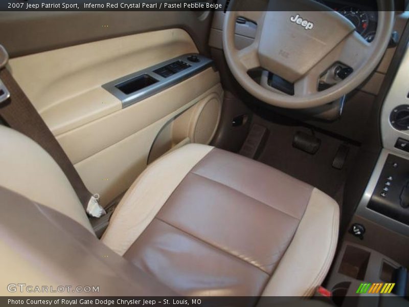 Inferno Red Crystal Pearl / Pastel Pebble Beige 2007 Jeep Patriot Sport