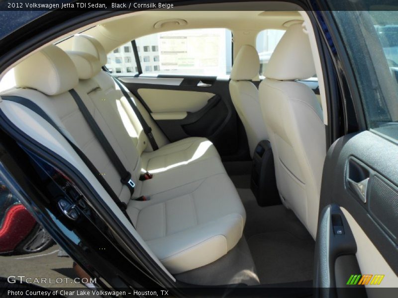 Black / Cornsilk Beige 2012 Volkswagen Jetta TDI Sedan