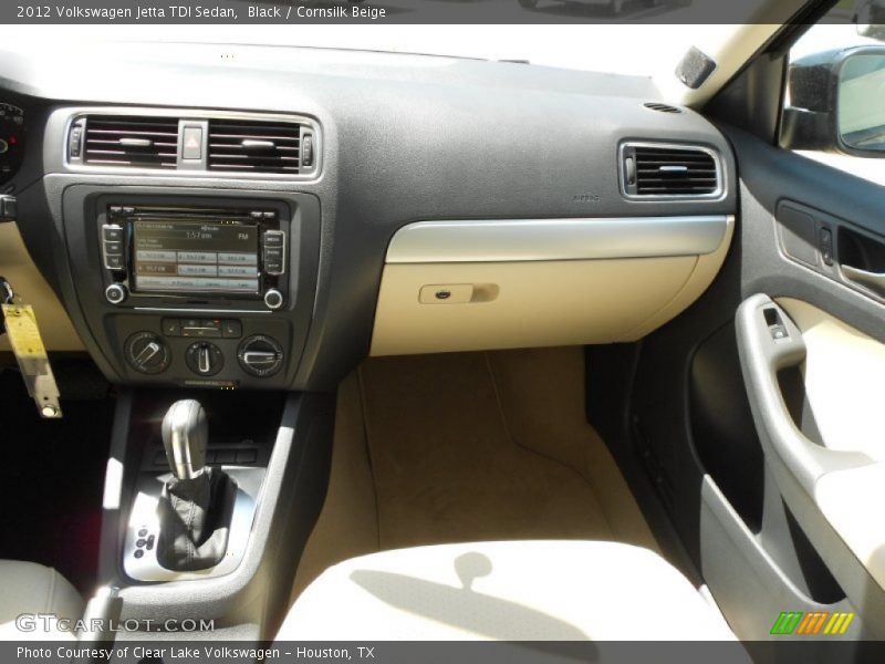 Black / Cornsilk Beige 2012 Volkswagen Jetta TDI Sedan