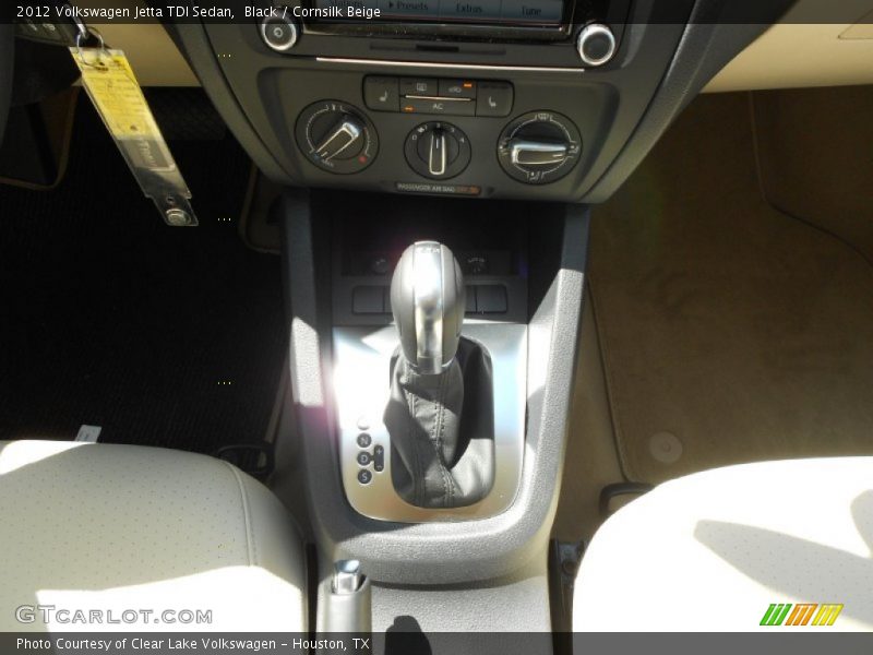 Black / Cornsilk Beige 2012 Volkswagen Jetta TDI Sedan