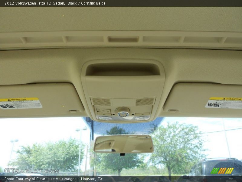 Black / Cornsilk Beige 2012 Volkswagen Jetta TDI Sedan