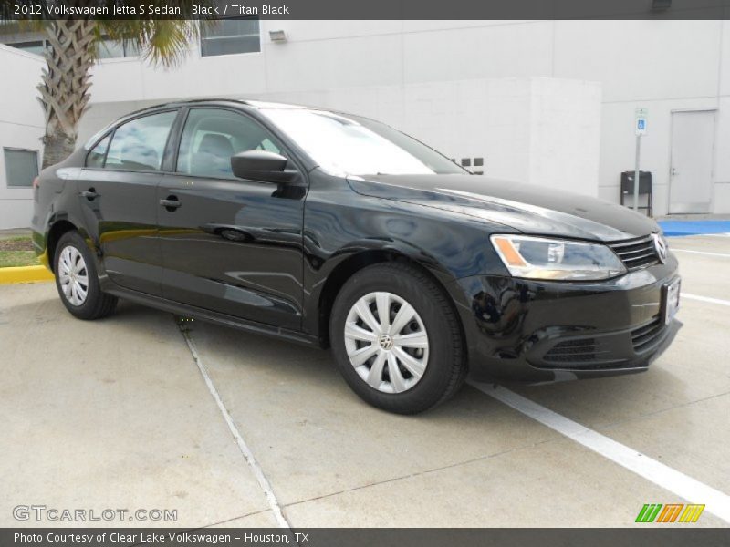 Black / Titan Black 2012 Volkswagen Jetta S Sedan