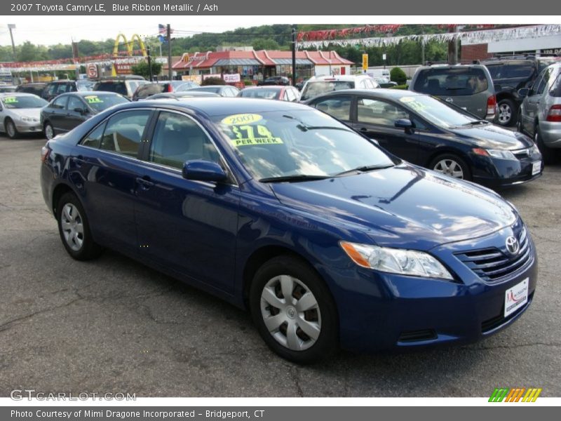 Blue Ribbon Metallic / Ash 2007 Toyota Camry LE