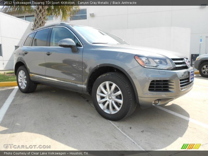 Canyon Gray Metallic / Black Anthracite 2012 Volkswagen Touareg TDI Sport 4XMotion