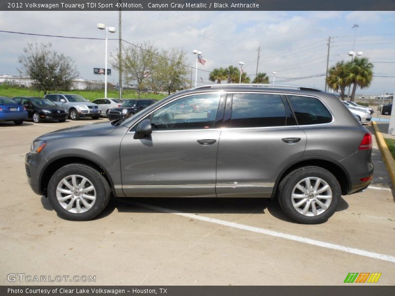 Canyon Gray Metallic / Black Anthracite 2012 Volkswagen Touareg TDI Sport 4XMotion