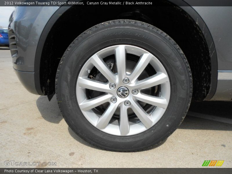Canyon Gray Metallic / Black Anthracite 2012 Volkswagen Touareg TDI Sport 4XMotion