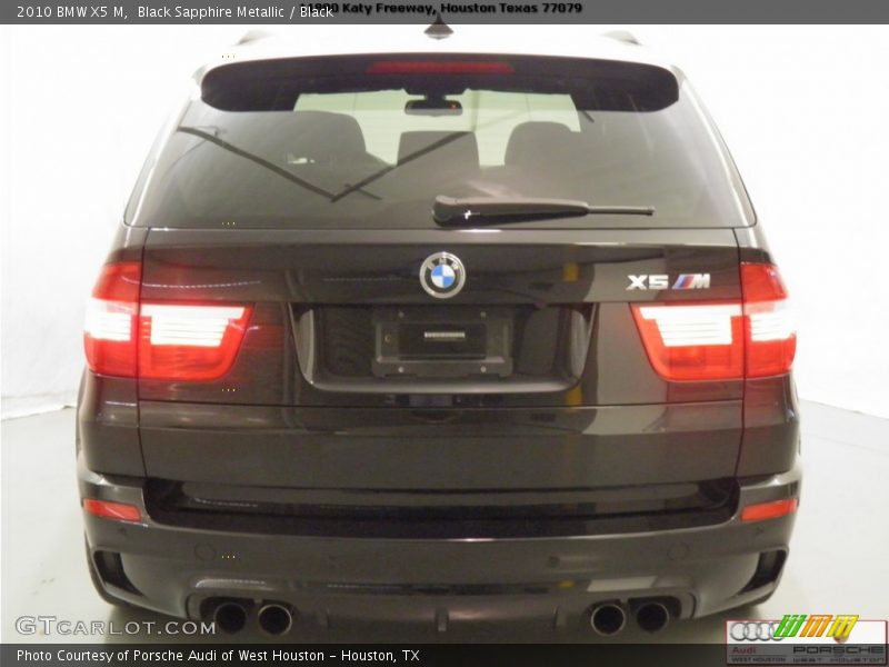 Black Sapphire Metallic / Black 2010 BMW X5 M