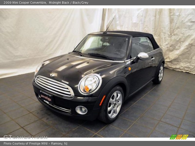Midnight Black / Black/Grey 2009 Mini Cooper Convertible