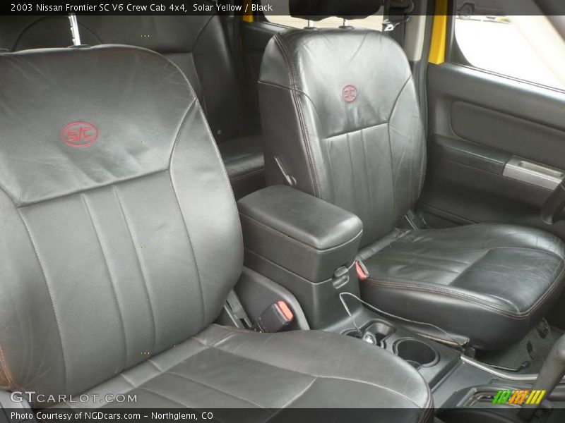 Solar Yellow / Black 2003 Nissan Frontier SC V6 Crew Cab 4x4