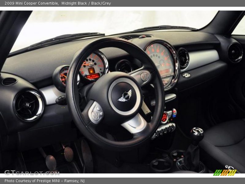 Midnight Black / Black/Grey 2009 Mini Cooper Convertible