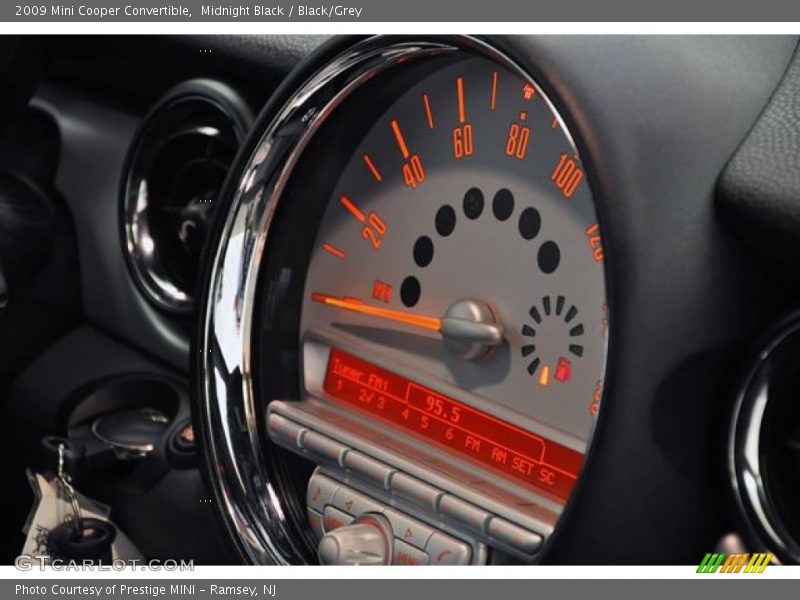 Midnight Black / Black/Grey 2009 Mini Cooper Convertible