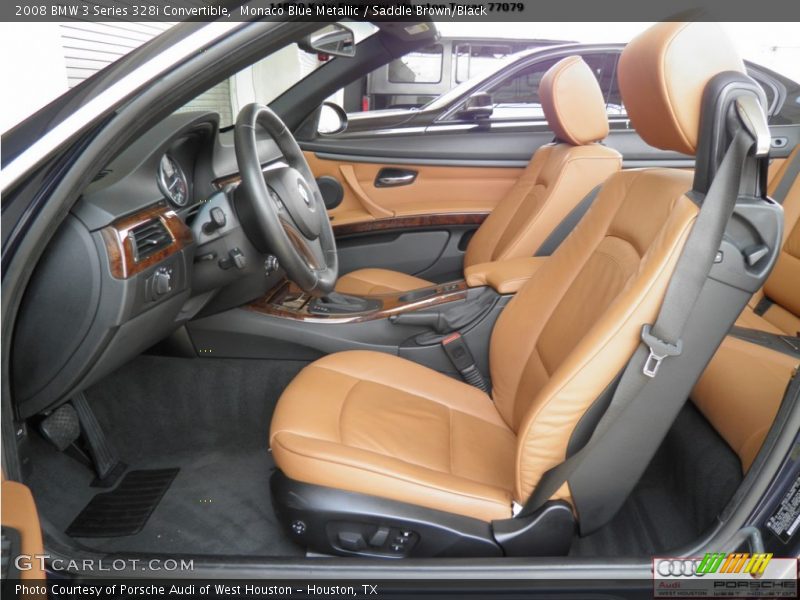 Monaco Blue Metallic / Saddle Brown/Black 2008 BMW 3 Series 328i Convertible