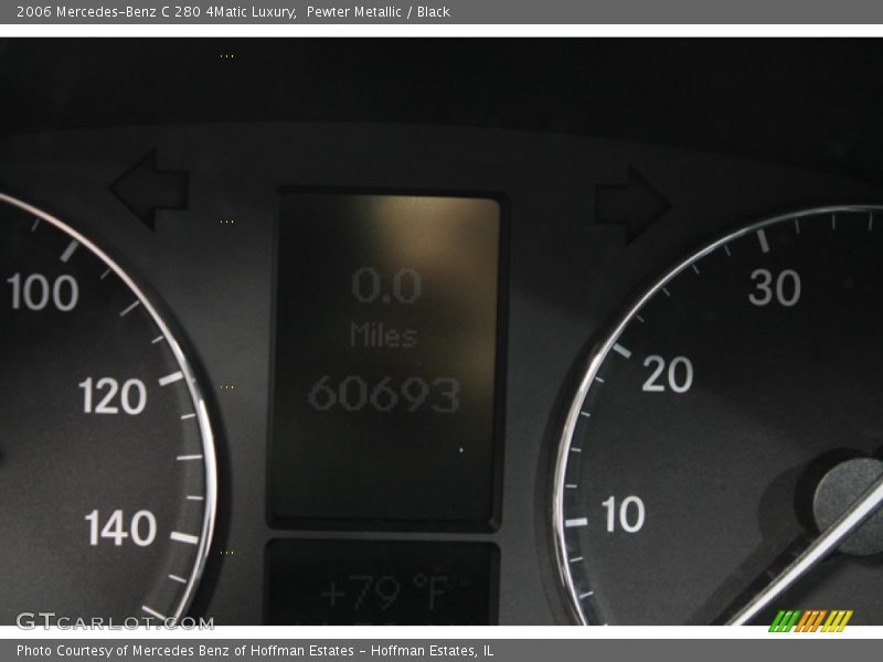 Pewter Metallic / Black 2006 Mercedes-Benz C 280 4Matic Luxury