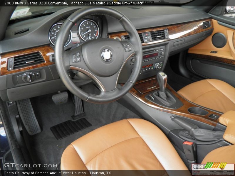 Monaco Blue Metallic / Saddle Brown/Black 2008 BMW 3 Series 328i Convertible