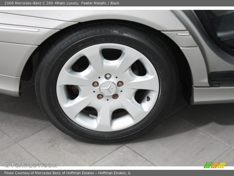 Pewter Metallic / Black 2006 Mercedes-Benz C 280 4Matic Luxury