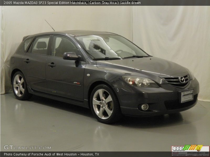 Carbon Gray Mica / Saddle Brown 2005 Mazda MAZDA3 SP23 Special Edition Hatchback