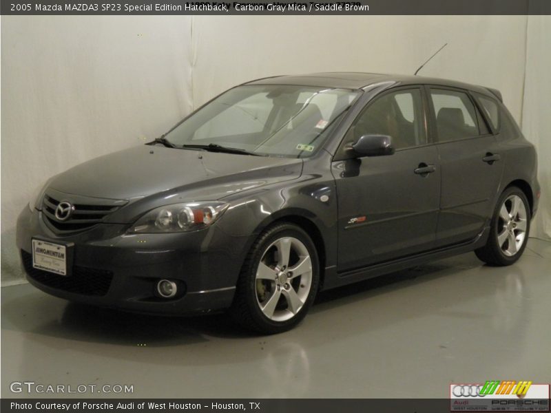 Carbon Gray Mica / Saddle Brown 2005 Mazda MAZDA3 SP23 Special Edition Hatchback