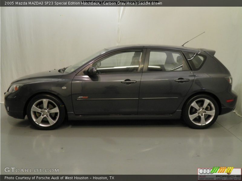 Carbon Gray Mica / Saddle Brown 2005 Mazda MAZDA3 SP23 Special Edition Hatchback