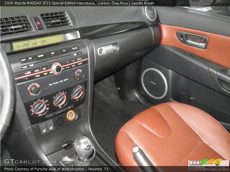 Carbon Gray Mica / Saddle Brown 2005 Mazda MAZDA3 SP23 Special Edition Hatchback
