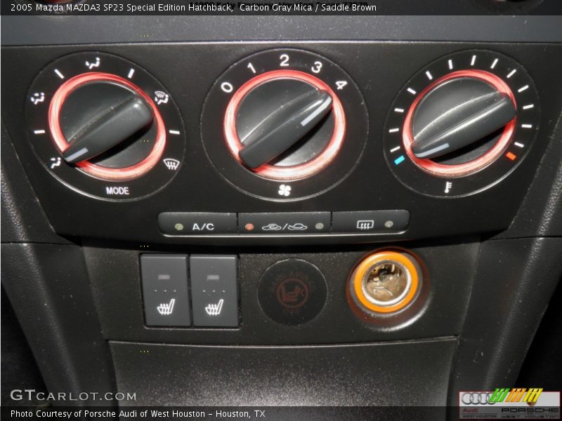 Carbon Gray Mica / Saddle Brown 2005 Mazda MAZDA3 SP23 Special Edition Hatchback