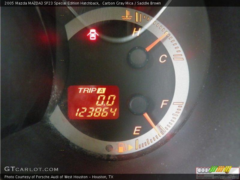 Carbon Gray Mica / Saddle Brown 2005 Mazda MAZDA3 SP23 Special Edition Hatchback