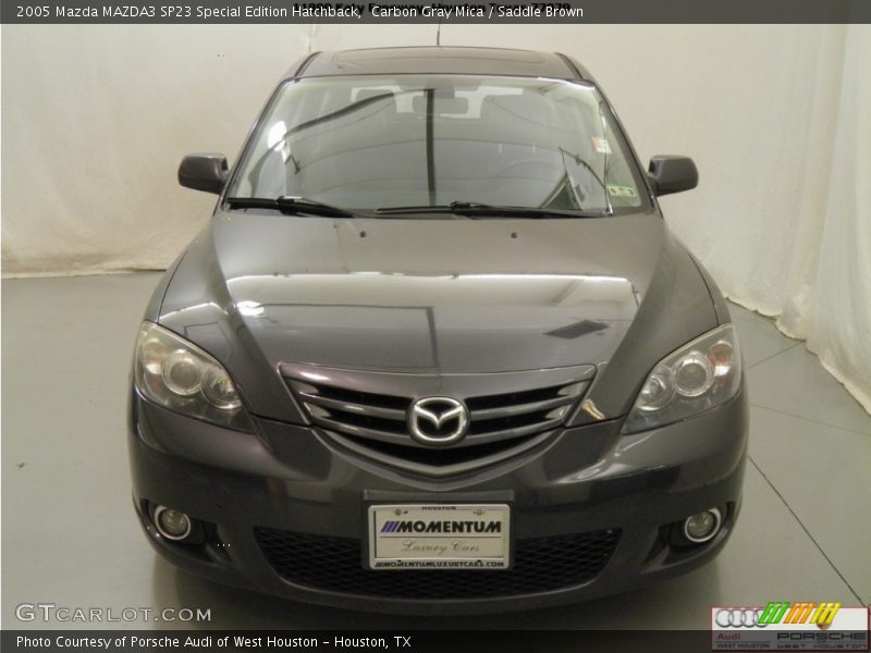 Carbon Gray Mica / Saddle Brown 2005 Mazda MAZDA3 SP23 Special Edition Hatchback