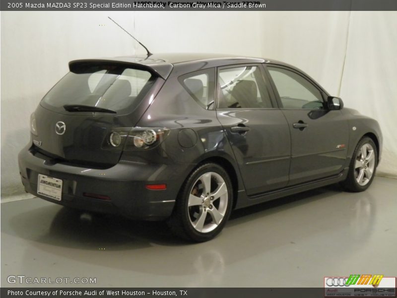 Carbon Gray Mica / Saddle Brown 2005 Mazda MAZDA3 SP23 Special Edition Hatchback