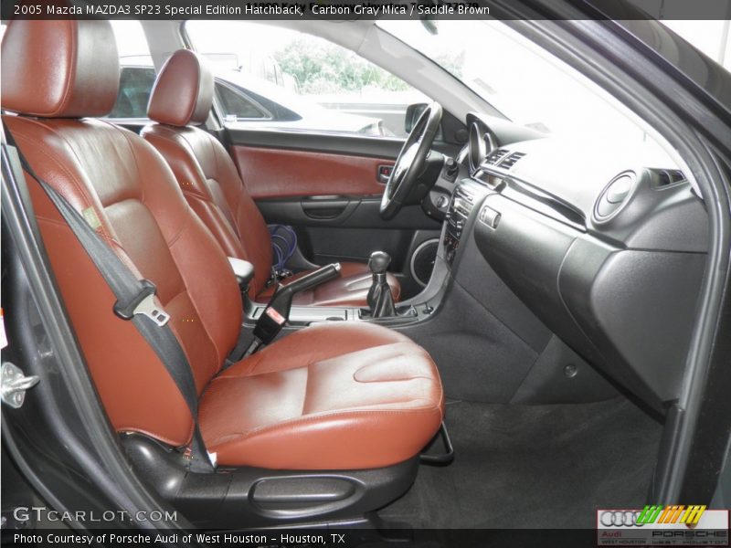 Carbon Gray Mica / Saddle Brown 2005 Mazda MAZDA3 SP23 Special Edition Hatchback
