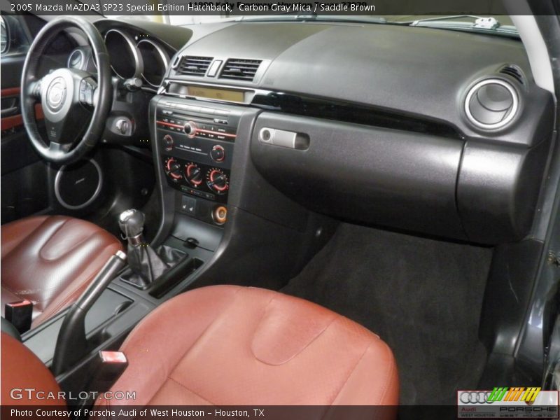 Carbon Gray Mica / Saddle Brown 2005 Mazda MAZDA3 SP23 Special Edition Hatchback