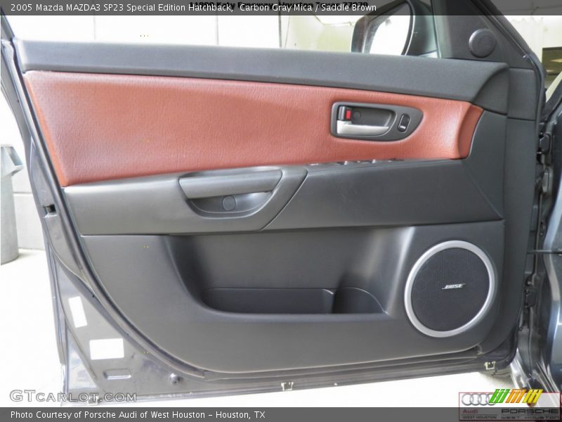 Carbon Gray Mica / Saddle Brown 2005 Mazda MAZDA3 SP23 Special Edition Hatchback