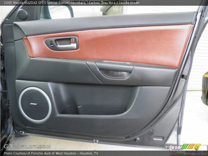 Carbon Gray Mica / Saddle Brown 2005 Mazda MAZDA3 SP23 Special Edition Hatchback