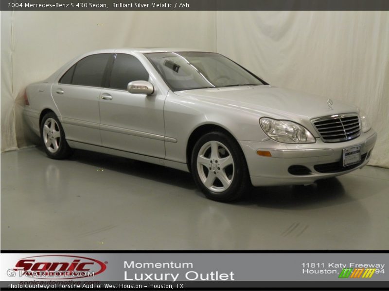 Brilliant Silver Metallic / Ash 2004 Mercedes-Benz S 430 Sedan
