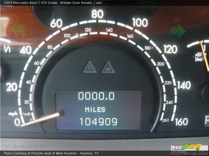 Brilliant Silver Metallic / Ash 2004 Mercedes-Benz S 430 Sedan
