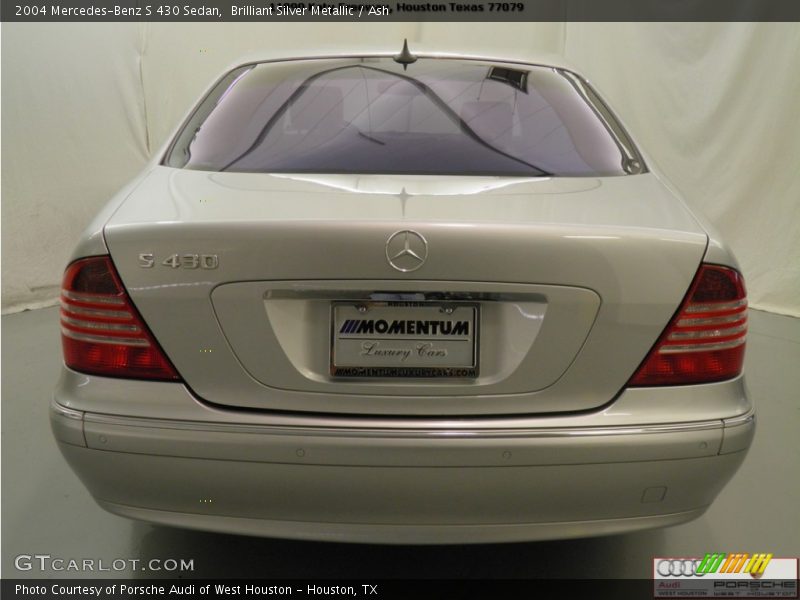 Brilliant Silver Metallic / Ash 2004 Mercedes-Benz S 430 Sedan