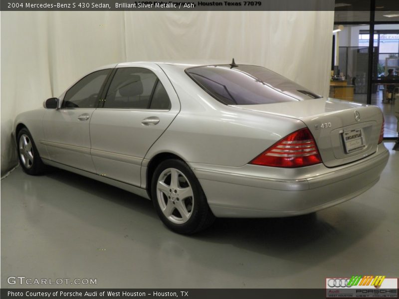 Brilliant Silver Metallic / Ash 2004 Mercedes-Benz S 430 Sedan