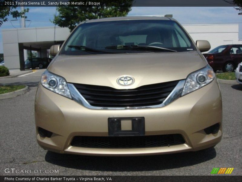 Sandy Beach Metallic / Bisque 2011 Toyota Sienna LE