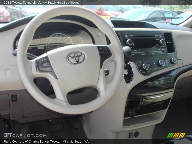 Sandy Beach Metallic / Bisque 2011 Toyota Sienna LE