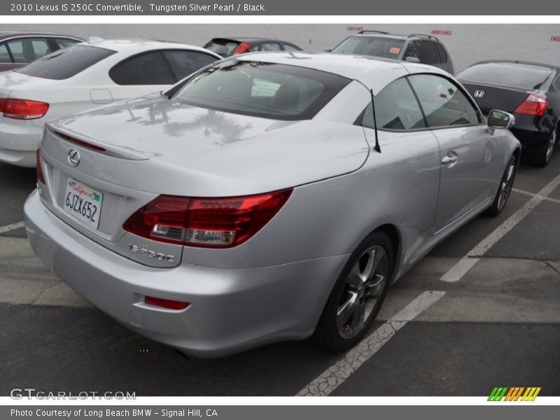 Tungsten Silver Pearl / Black 2010 Lexus IS 250C Convertible