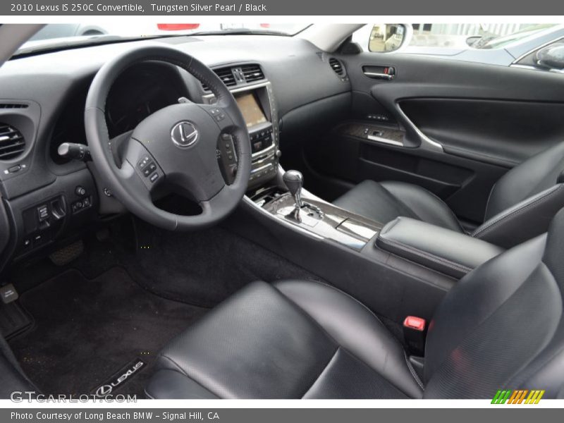 Tungsten Silver Pearl / Black 2010 Lexus IS 250C Convertible