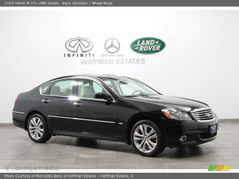 Black Obsidian / Wheat Beige 2009 Infiniti M 35x AWD Sedan
